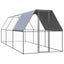 Outdoor Chicken Cage 2X6x2 M Galvanised Steel Small Animal Cages & Hutches Carousel 1