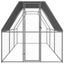 Outdoor Chicken Cage 2X6x2 M Galvanised Steel Small Animal Cages & Hutches Carousel 3