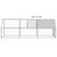 Outdoor Chicken Cage 2X6x2 M Galvanised Steel Small Animal Cages & Hutches Carousel 5