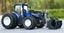 RC Alloy Farm Tractor 1/24 Scale Toy 8 Wheel with Front Bucket and Grapple Carousel 4