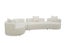 CLOUD DREAM Fabric Swivel Sectional Sofa With Pillows Carousel 4
