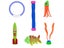 28pcs Pets Pool Diving Toys Set Underwater Games Fun Swimming Training Toys Carousel 7