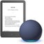 New Amazon Kindle (2024 release) Black and Echo Dot (5th Gen) Deep Sea Blue Carousel 1
