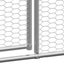Outdoor Chicken Cage 2x2x2 m Galvanised Steel Tbnktok Carousel 5
