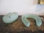 GREEN DEPRESSION GLASS, HORSE SHOE & VASE Carousel 1