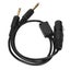 female xlr to ga 2 plugs aviation headset adapter xlr to ga dual plug cable xlr Carousel 1