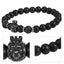 men bracelet bead bracelet bead bangle stone bead bracelet Men Beaded Black Carousel 3