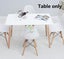 Echo# Scandinavian Dining Table | White color| TR Carousel 5