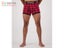 Swanndri SS24 Cotton Mens Underwear Red/Black Che… Carousel 1