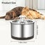 Cat Water Fountain Stainless Steel 2.5L Pet Feeder Water Dispenser Bowl Carousel 3