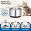 Cat Water Fountain Stainless Steel 2.5L Pet Feeder Water Dispenser Bowl Carousel 6