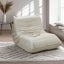 Oikiture Floor Sofa Accent Chair Lazy Couch Lounge Recliner Beige Polyester Carousel 2