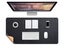 Large Mouse Pad Leather Desk Pad Protector Non Slip Desk Mat Black S Carousel 1