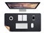 Large Mouse Pad Leather Desk Pad Protector Non Slip Desk Mat Black L Carousel 1