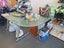 Corner Glass Computer Table Carousel 5