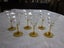 Rare Set of 8 Iridescense Sherry Glasses Carousel 1