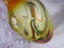 Yellow Hand blown Art Glass Vase Carousel 6
