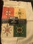 3 x Cross stitch table mats, charts and fabric Carousel 1