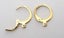 A PAIR OF GOLD PLATED STAINLESS STEEL LEVER BACK EARRINGS Carousel 1