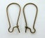 10 Prs. BRONZE EARRING KIDNEY HOOKS - 24 mm Carousel 1