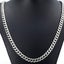 FLASH SALE! 7MM 60CMS 316L Stainless Steel Diamond Cut Edge Silver Curb Chain Carousel 1
