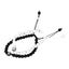 stone bead bracelet 2PCS Couple Bracelets Black and White Bead Projection Carousel 3