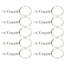 key chain alloy key chain 10pcs Key Ring Alloy Key Chain Ring Parts with Screw Carousel 3