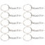 key chain alloy key chain 10pcs Key Ring Alloy Key Chain Ring Parts with Screw Carousel 4