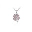 CRAZY PRICE! Pretty Pink Crystal 4 Leaf Clover Pendant and Chain Carousel 1