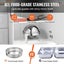 New 2-Pack Round Roll Top Chafing Dish Set with Full-Size 6Qt Pan Fuel Holder Carousel 3