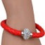 FLASH SALE! Leather Style RED Crystal Rope Bracelet Carousel 2