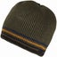 Regatta Mens Balton Warm Winter Fleece Lined Knitted Beanie Hat - Dark Khaki Carousel 1
