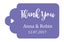 100 PCS Thank You Made Personalized Wedding Favor Gift Hang Tags-Mauve Carousel 1