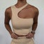 Cut Out Sexy Crop Off Shoulder Solid 2022 Skinny Sport Short Tops Carousel 3