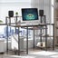 Office Gaming Computer Desk Brown Carousel 8