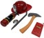 6pcs FIREMAN SET Kids Fire Chief Helmet Costume Halloween Book Week Kit Carousel 1