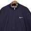 Vintage 90s Nike Rare Center Swoosh Navy Pullover Jacket Large Carousel 3