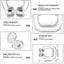 4 PCS Silicone Magnetic Snoring Stopper Anti Snore Clip Carousel 4