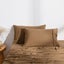 Dreamaker Superfine Washed Microfibre Standard Pillowcase Twin Pack - Rust Carousel 1