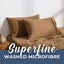 Dreamaker Superfine Washed Microfibre Standard Pillowcase Twin Pack - Rust Carousel 2