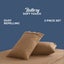 Dreamaker Superfine Washed Microfibre Standard Pillowcase Twin Pack - Rust Carousel 3