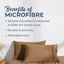 Dreamaker Superfine Washed Microfibre Standard Pillowcase Twin Pack - Rust Carousel 4