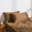 Dreamaker Superfine Washed Microfibre Standard Pillowcase Twin Pack - Rust Carousel 8