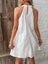 Summer Halter Loose Mini Dress Women Elegant 2024 Lace Sleeveless Carousel 4