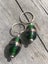 Stunning Silver Hoop Earrings w/ Green Beads - 571 Carousel 5