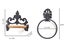 Vintage Toilet Paper Holder and Towel Ring Set Cast Iron Carousel 11