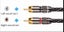 THICK HIFI Stereo RCA Audio Cable 6N OFC 2RCA to 2RCA + Gold Plated Plug 2m Carousel 9
