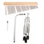 Aluminum Alloy Wind Chime with Wood Base Silver Color and Tripod Stand 36 Tones Carousel 3