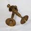 +++ STYLISH BRASS (2) CANDLEHOLDERS +++ Carousel 7