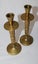 +++ STYLISH BRASS (2) CANDLEHOLDERS +++ Carousel 14